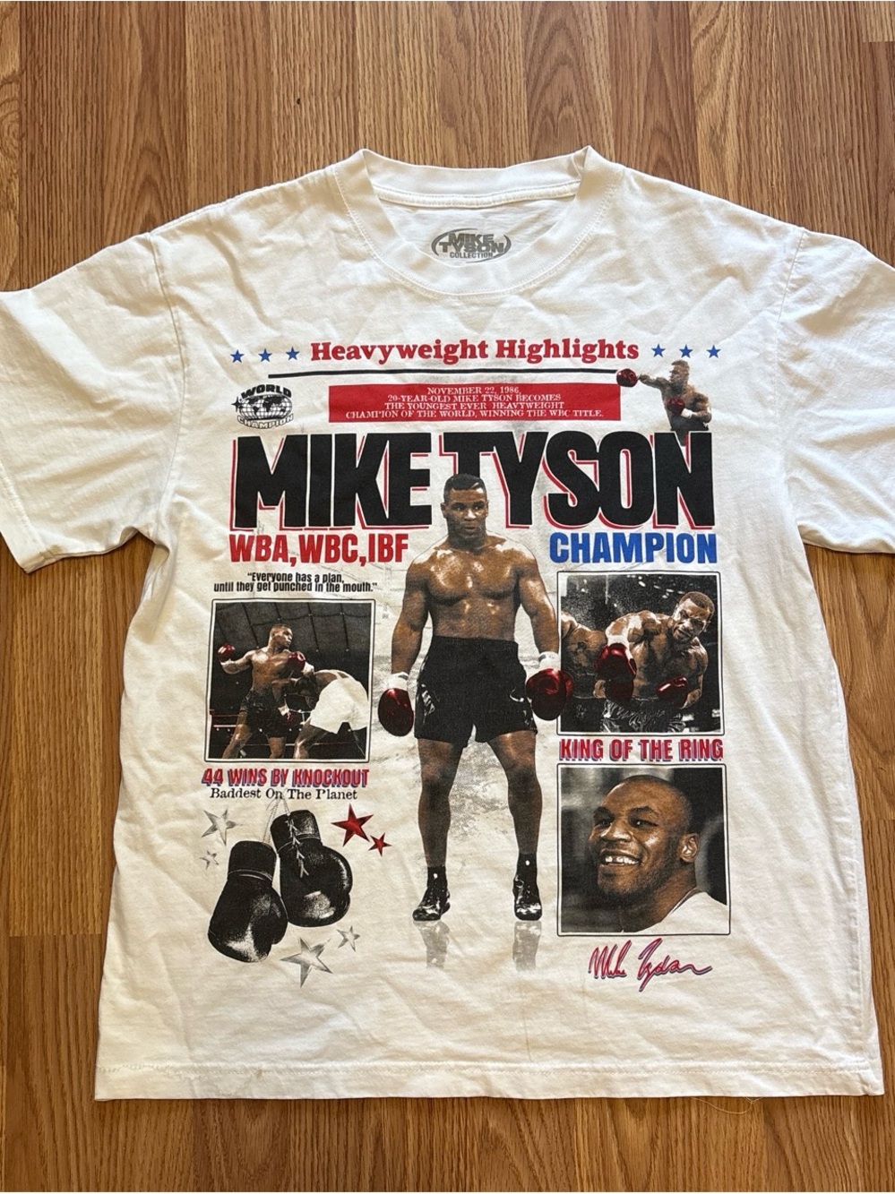 Mike Tyson Champion Graphic Tee - White